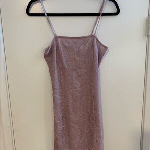 H&M Pink Sparkly Spaghetti Strap Dress – Size S (NWT)